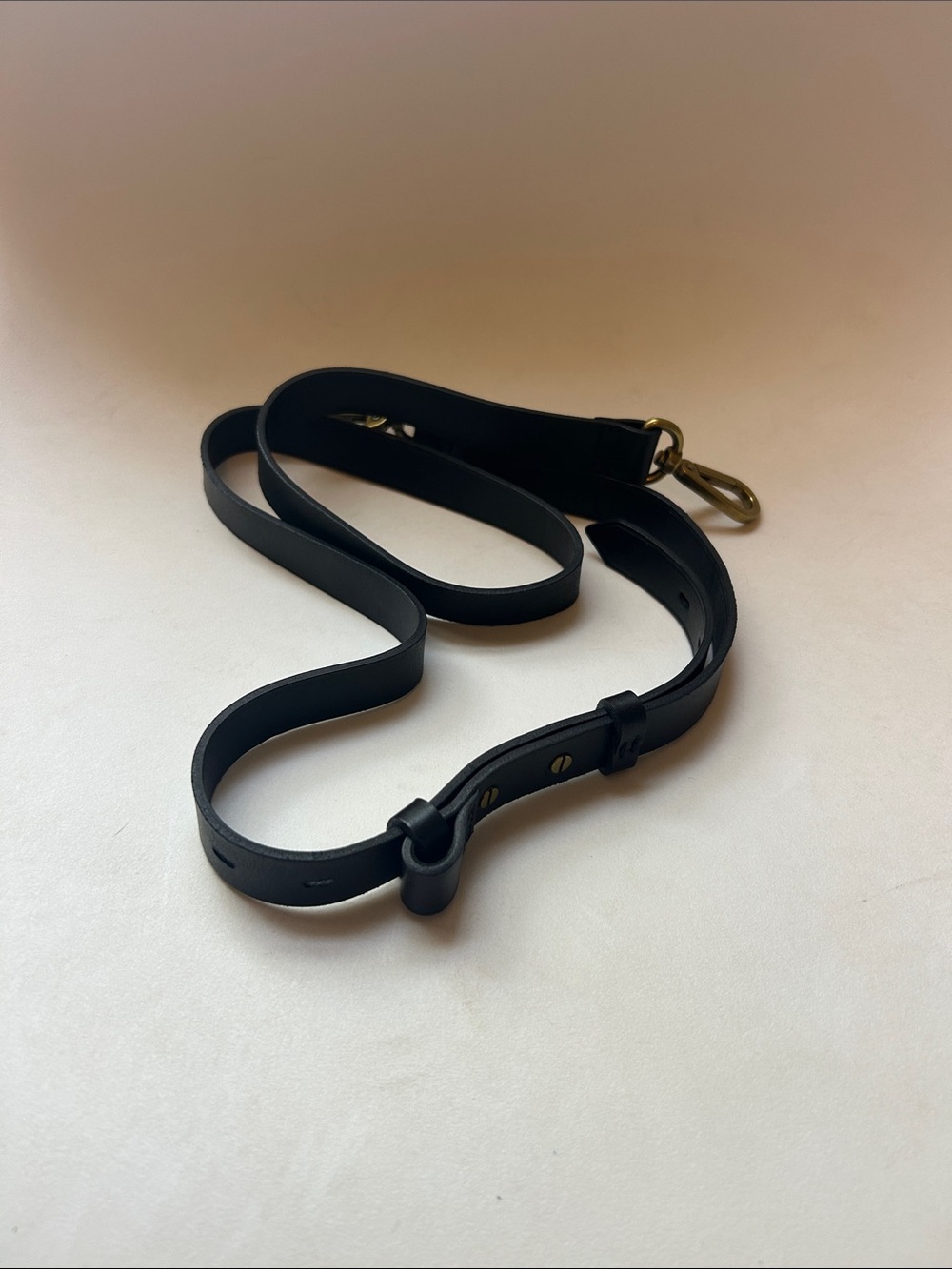NWOT Madewell Black Leather Crossbody Strap